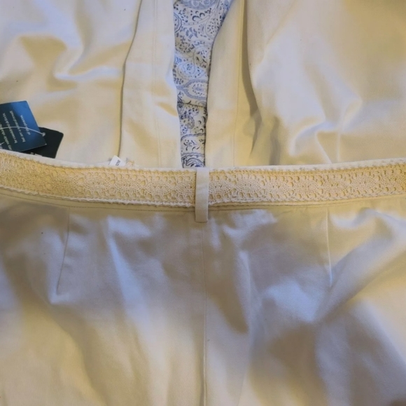 Women's Ralph Lauren Cream Pants With Belt Size 16 NWT - Picture 6 of 7